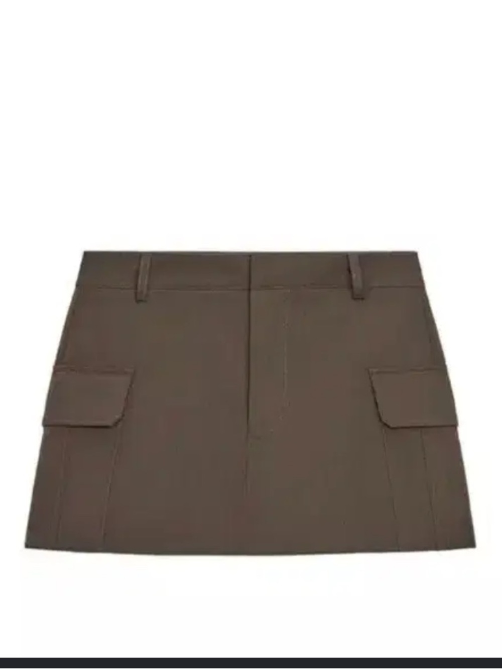 Zara Brown Cargo Pocket Mini Skirt